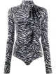 الصورة 1 من MM6 Maison Margiela بودي سوت بطبعة الحمار الوحشي
