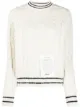 الصورة 1 من Ballantyne logo-patch cable-knit jumper