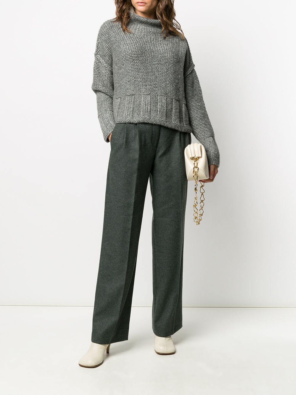 фото Pierantoniogaspari chunky knit roll-neck jumper