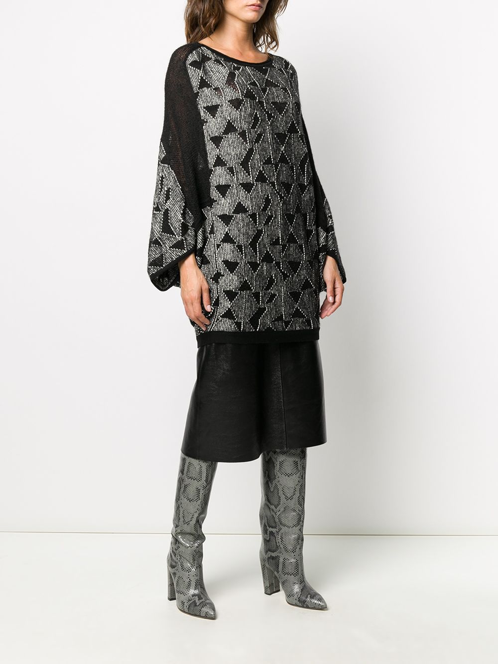 фото Pierantoniogaspari jacquard dropped shoulder jumper