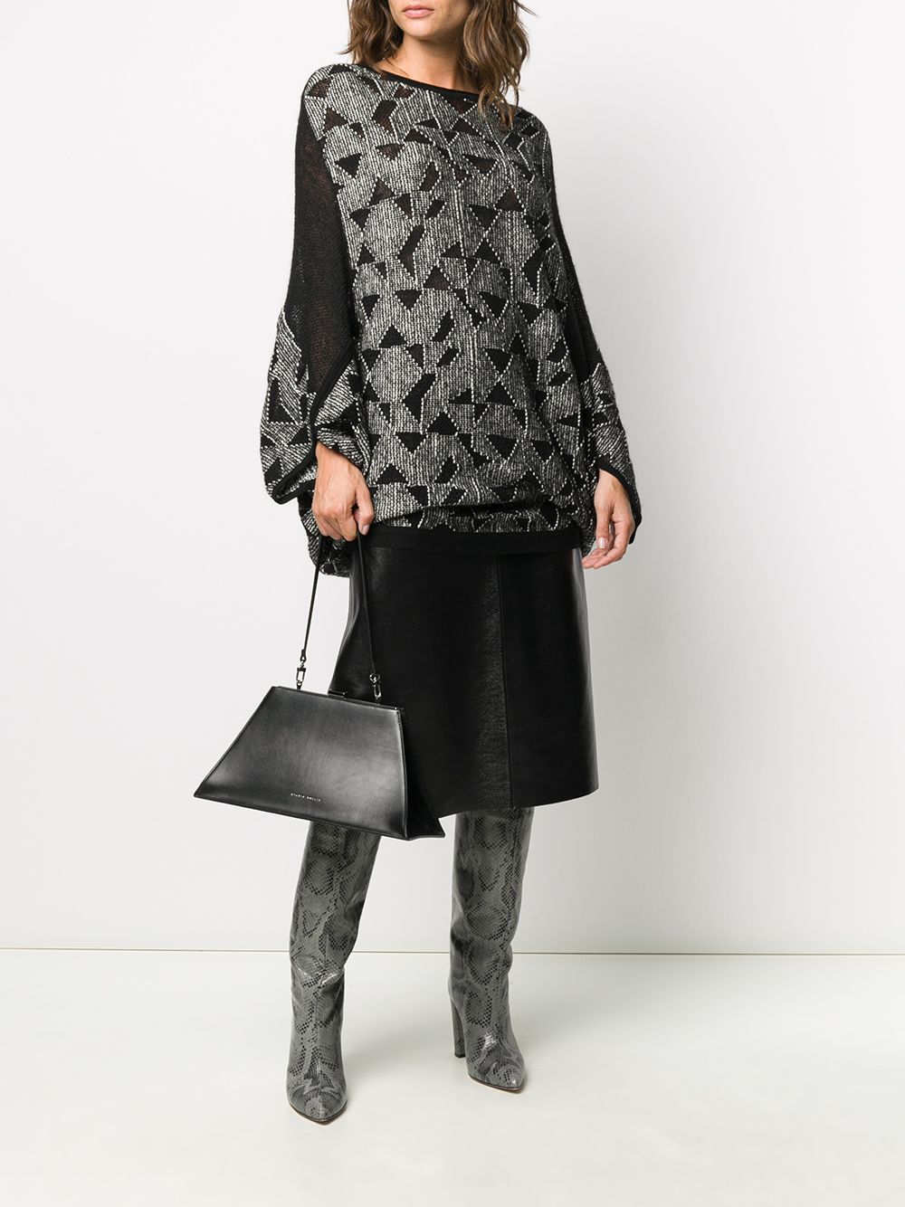 фото Pierantoniogaspari jacquard dropped shoulder jumper