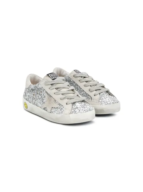 Golden Goose Kids Superstar glitter sneakers