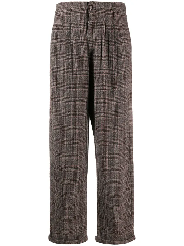 plaid pants loose