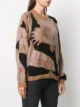 Lala Berlin abstract intarsia knit jumper