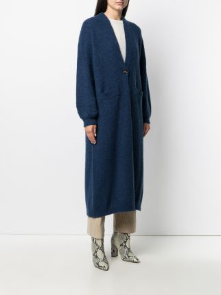 long-line buttoned cardi-coat展示图