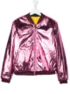Image 1 of The Marc Jacobs Kids TEEN metallic bomber jacket