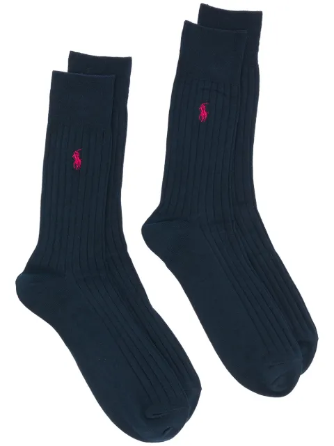 Polo Ralph Lauren pony motif ribbed socks