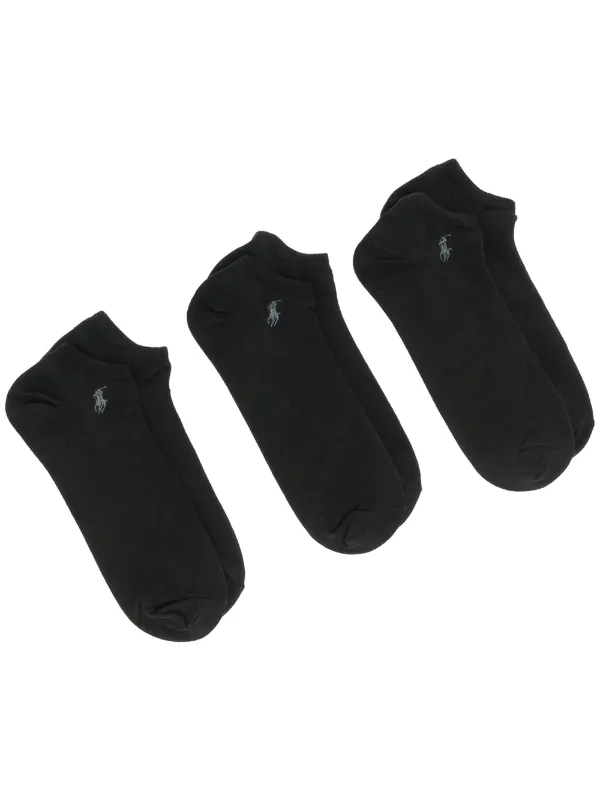 Polo Ralph Lauren three-pack Embroidered Logo Socks - Farfetch