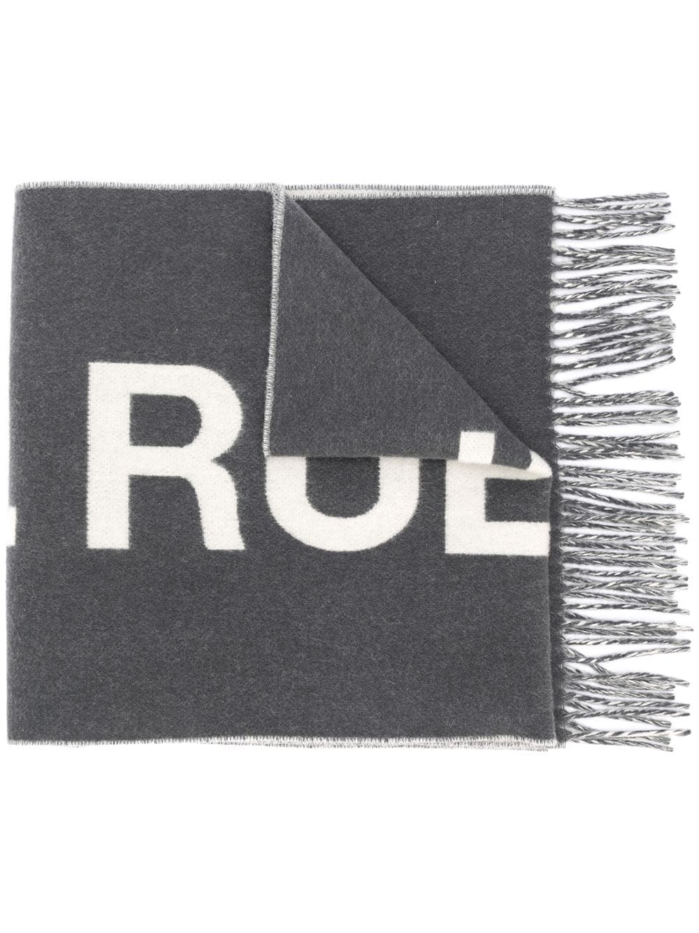 фото A.p.c. объемный шарф с вышитым логотипом