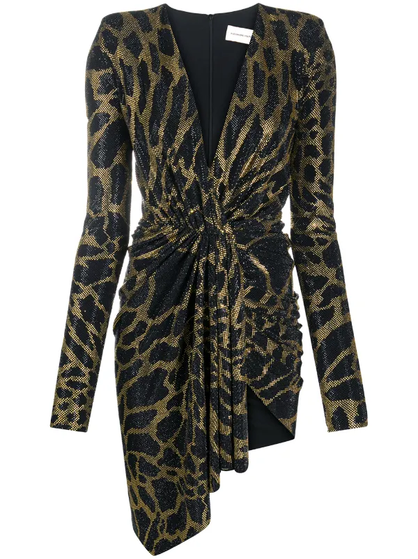 giraffe pintuck mini dress