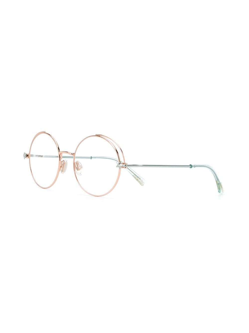 Jimmy Choo Eyewear Sun bril met rond montuur - Goud