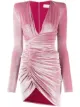 Image 1 of Alexandre Vauthier ruched velvet mini dress