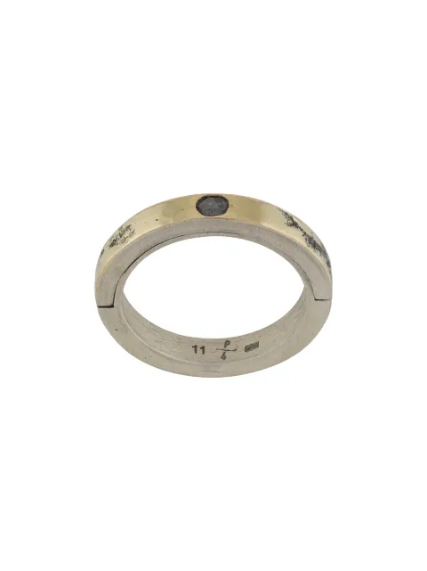 Parts of Four diamond detail band ring