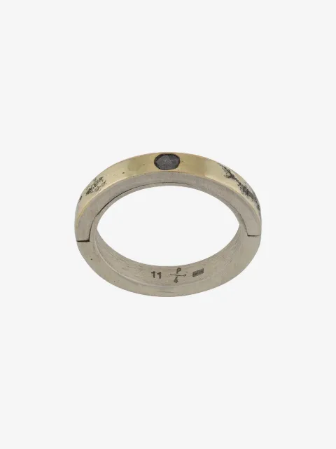 Parts of Four diamond detail band ring