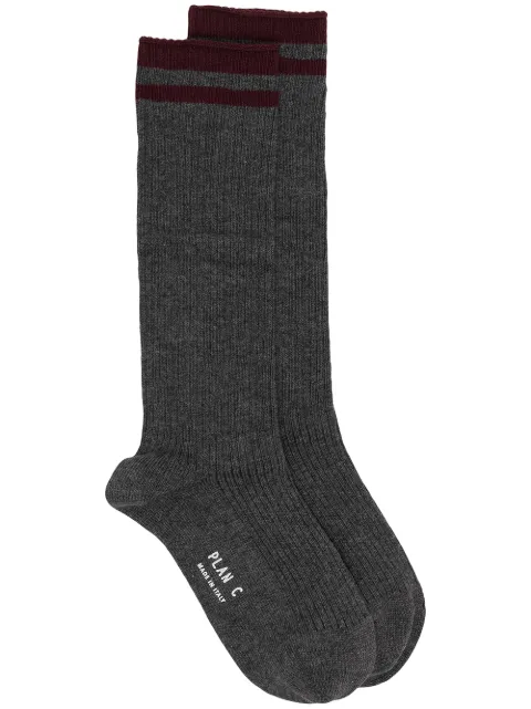 Plan C ribbed ankle socks 