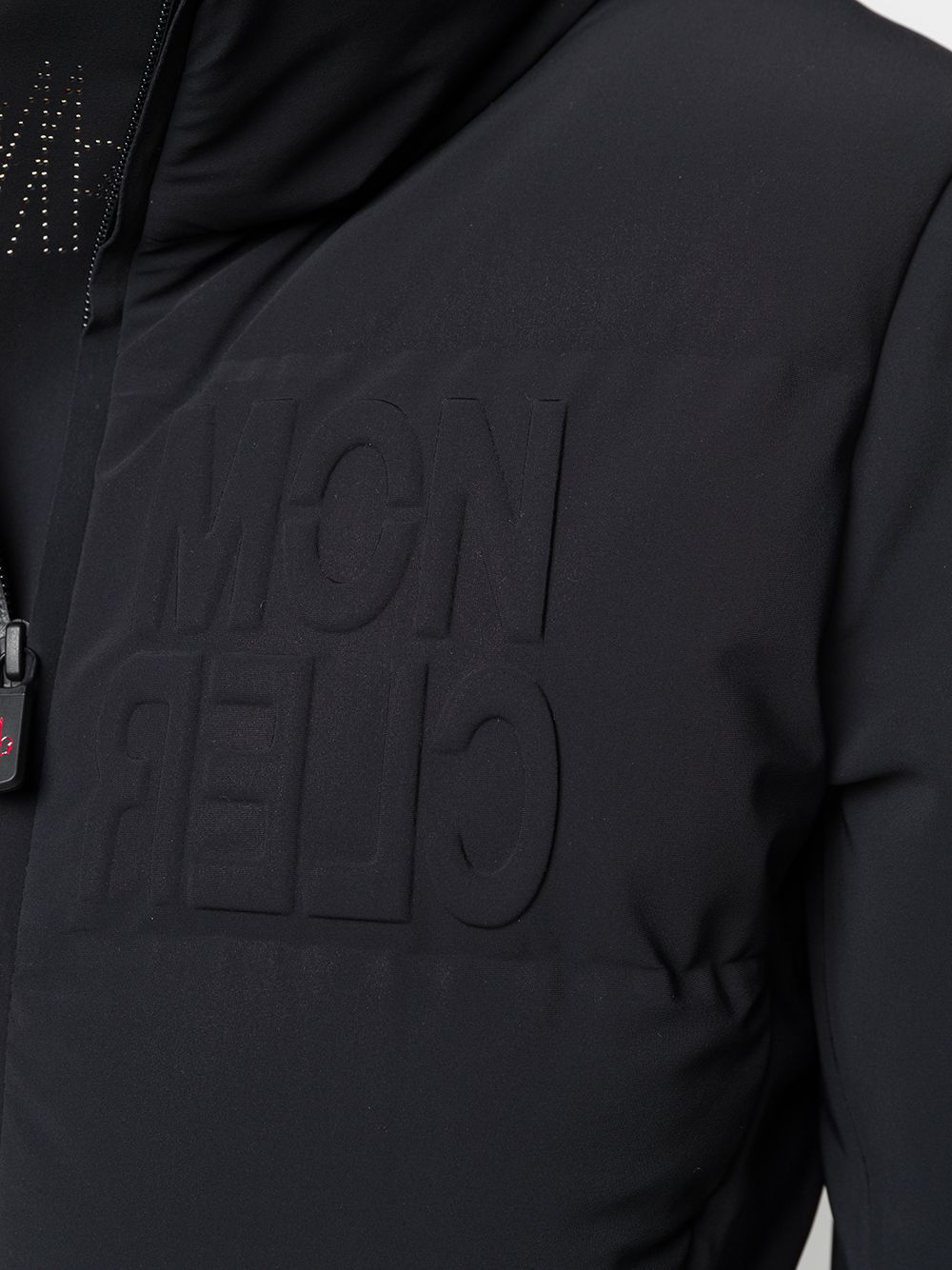 фото Moncler grenoble пуховик с тисненым логотипом