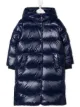 Image 1 of Ralph Lauren Kids long hooded down jacket