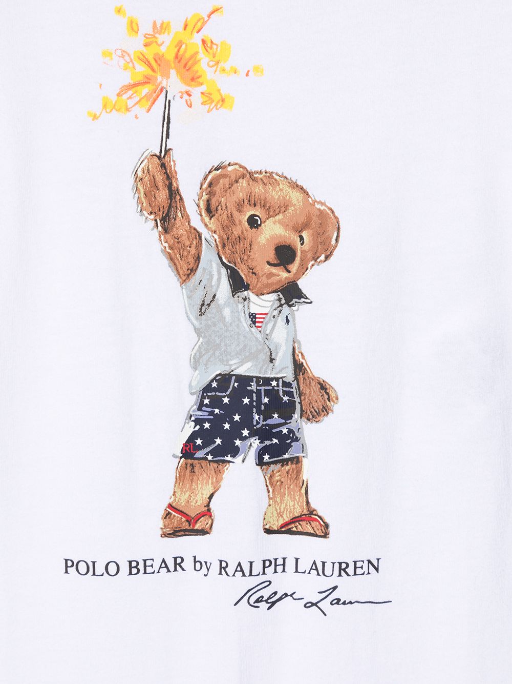 фото Ralph lauren kids короткий комбинезон с принтом