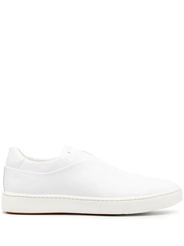 santoni slip on sneakers