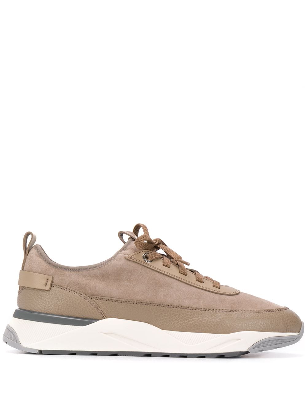 Santoni Panelled lace-up Sneakers - Farfetch