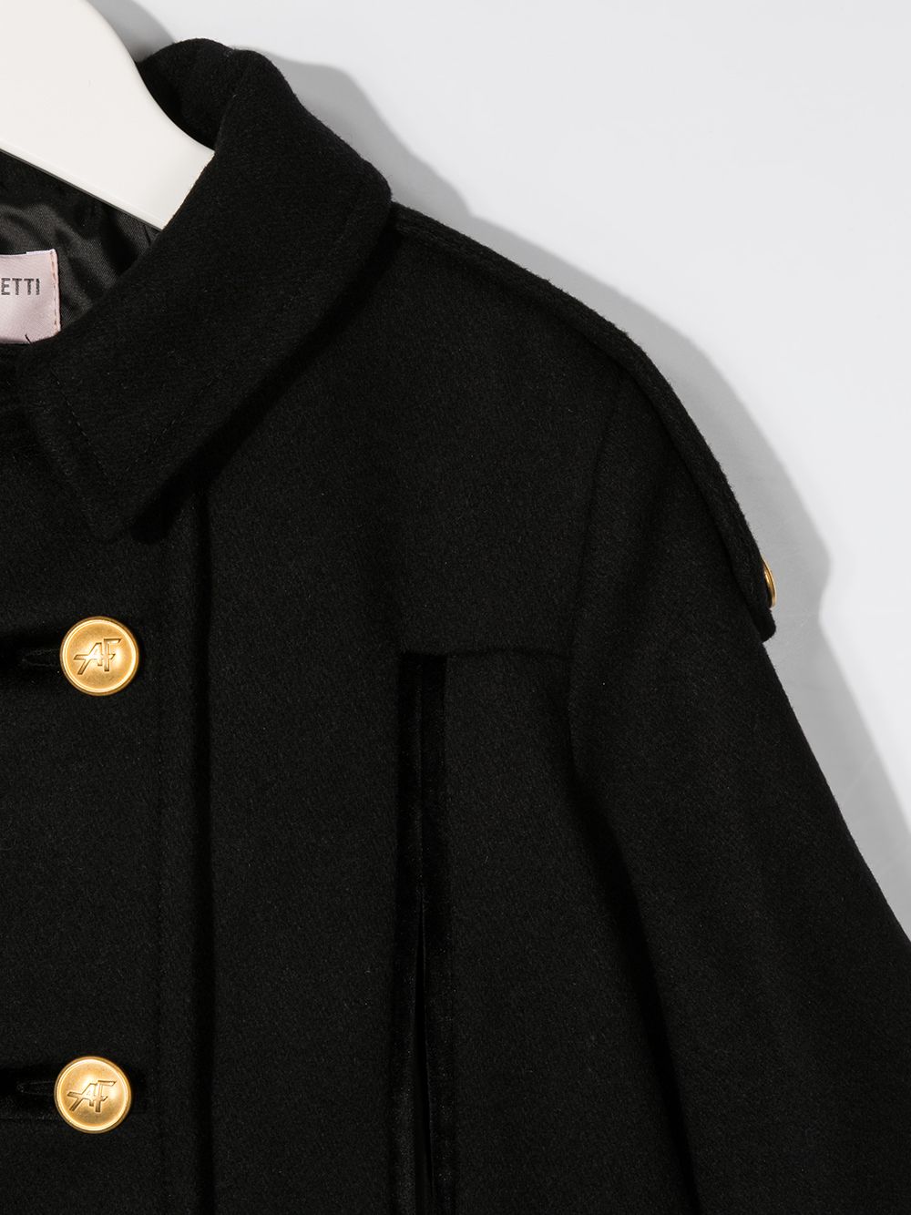 фото Alberta ferretti kids point collar military coat