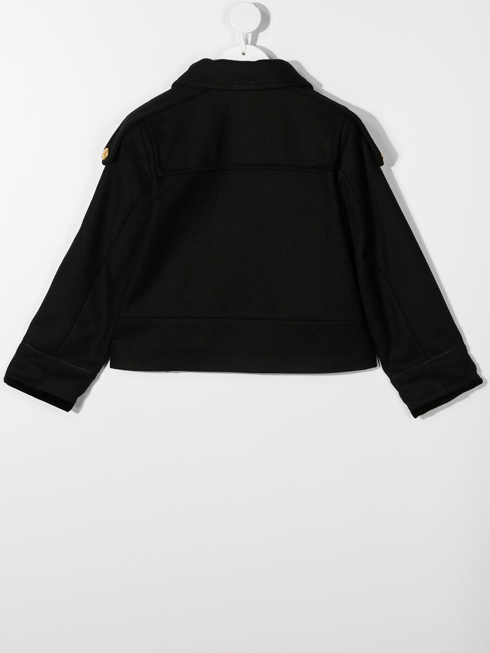 фото Alberta ferretti kids point collar military coat