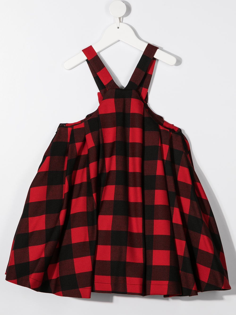 red check pinafore