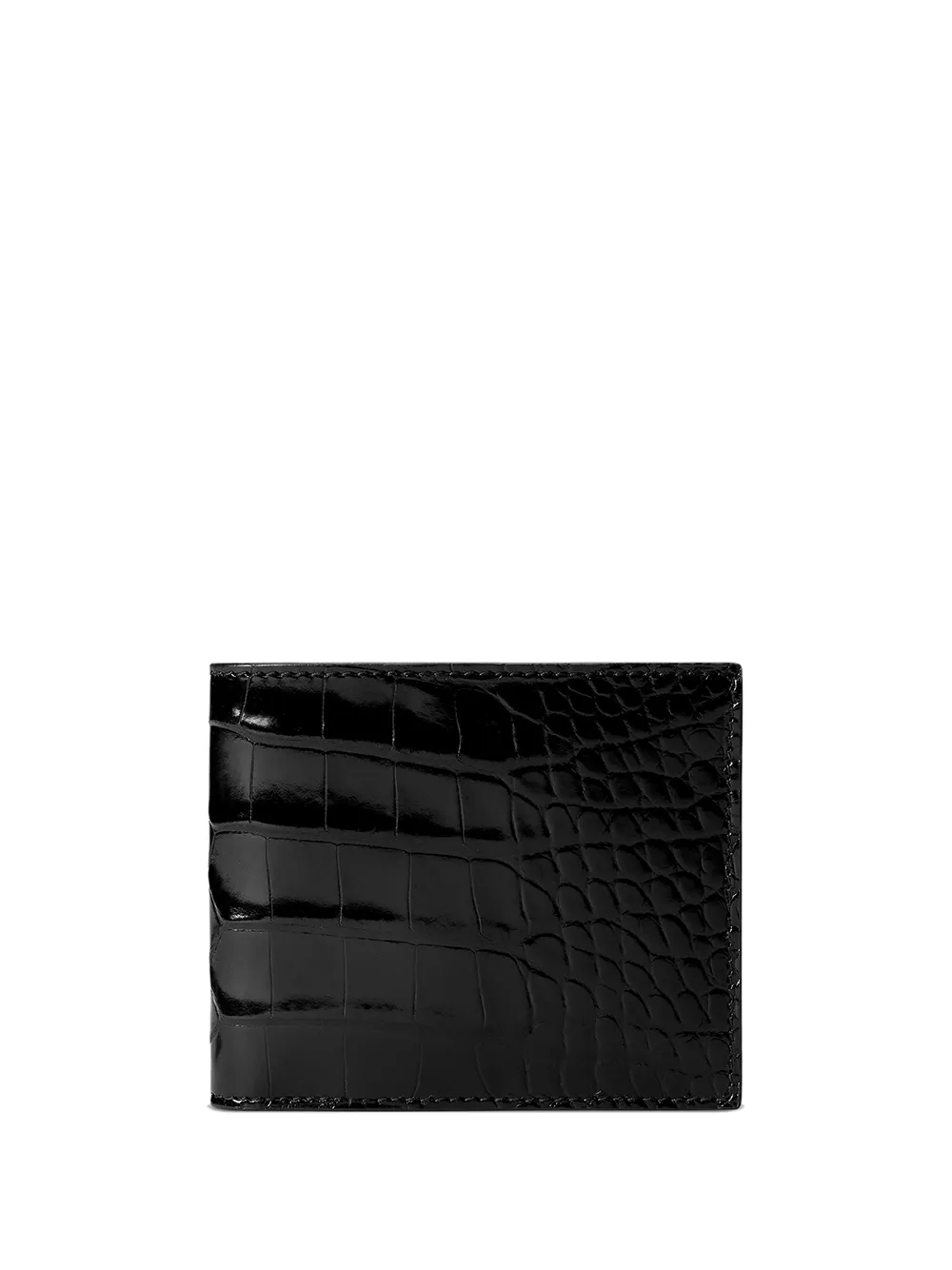 portefeuille pliant à effet peau de crocodile