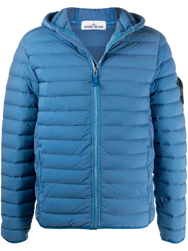 stone island hooded down jacket