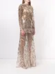Macgraw Majestic sequined sheer blouse