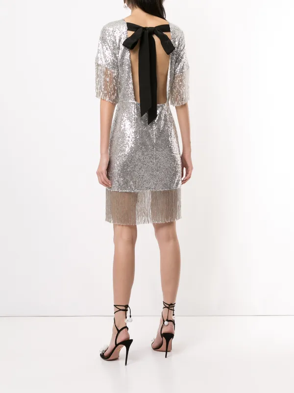 knee length silver sequin dress Silver Sequin Sweetheart A-Line Knee Length Bridesmaid Dress