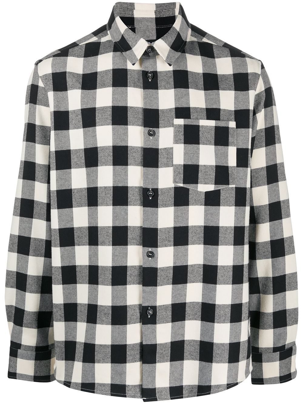 

A.P.C. camisa a cuadros gingham - Negro