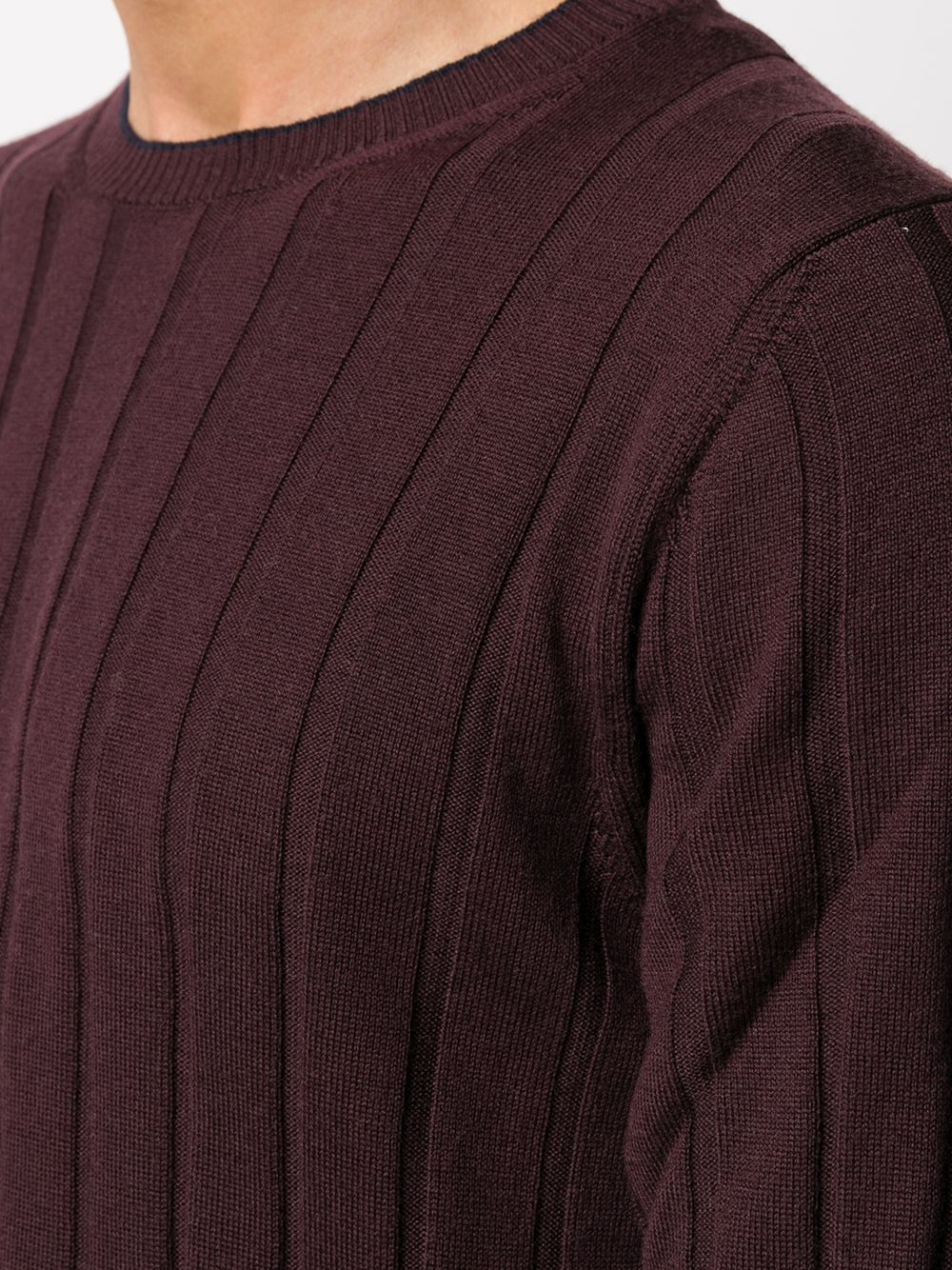 фото Eleventy fine-knit ribbed wool jumper