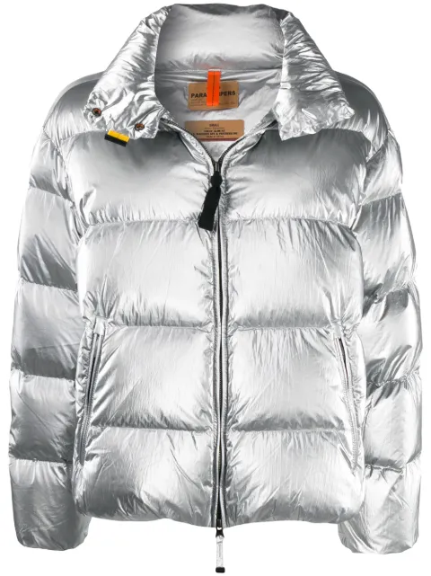 supreme silver puffer jacket