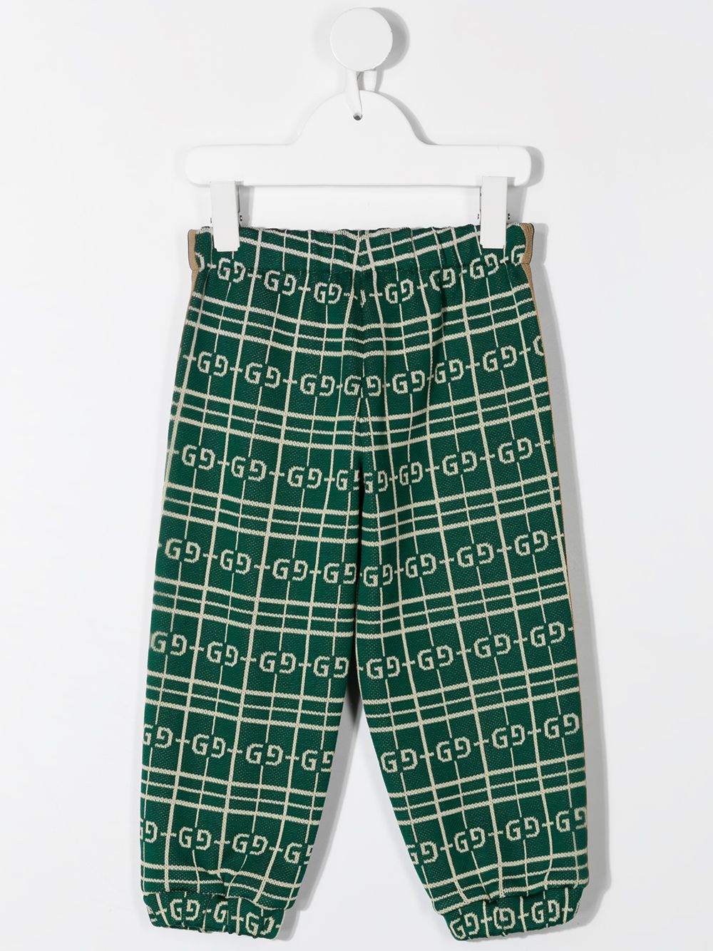 Shop Gucci Monogram Sweatpants In Green