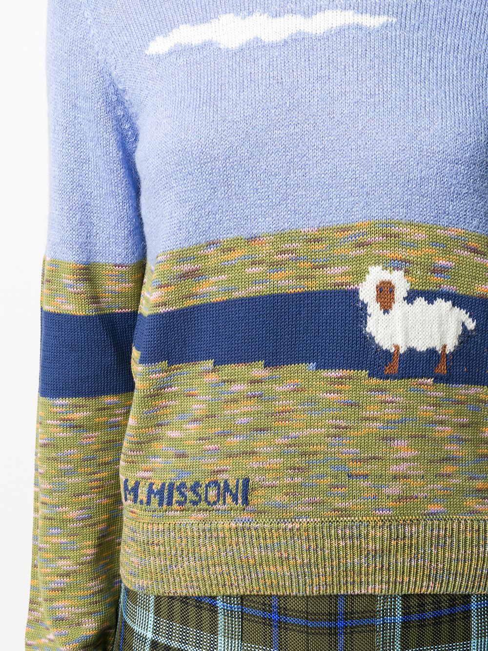 фото M missoni landscape print jumper