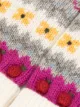 Image 2 of Familiar intarsia knit apple motif mittens