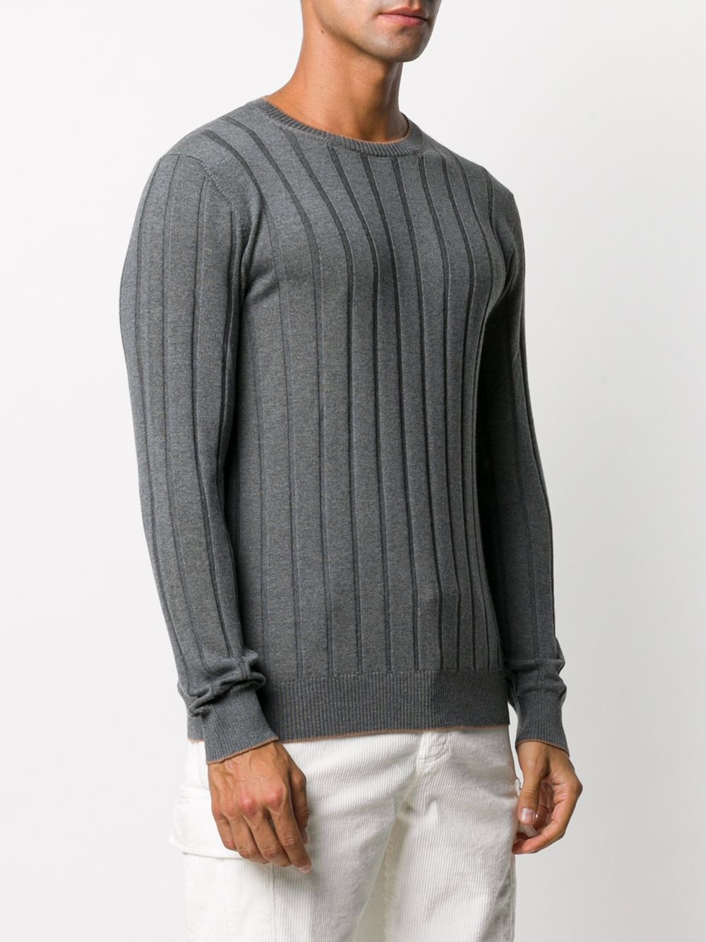 фото Eleventy fine-knit ribbed wool jumper