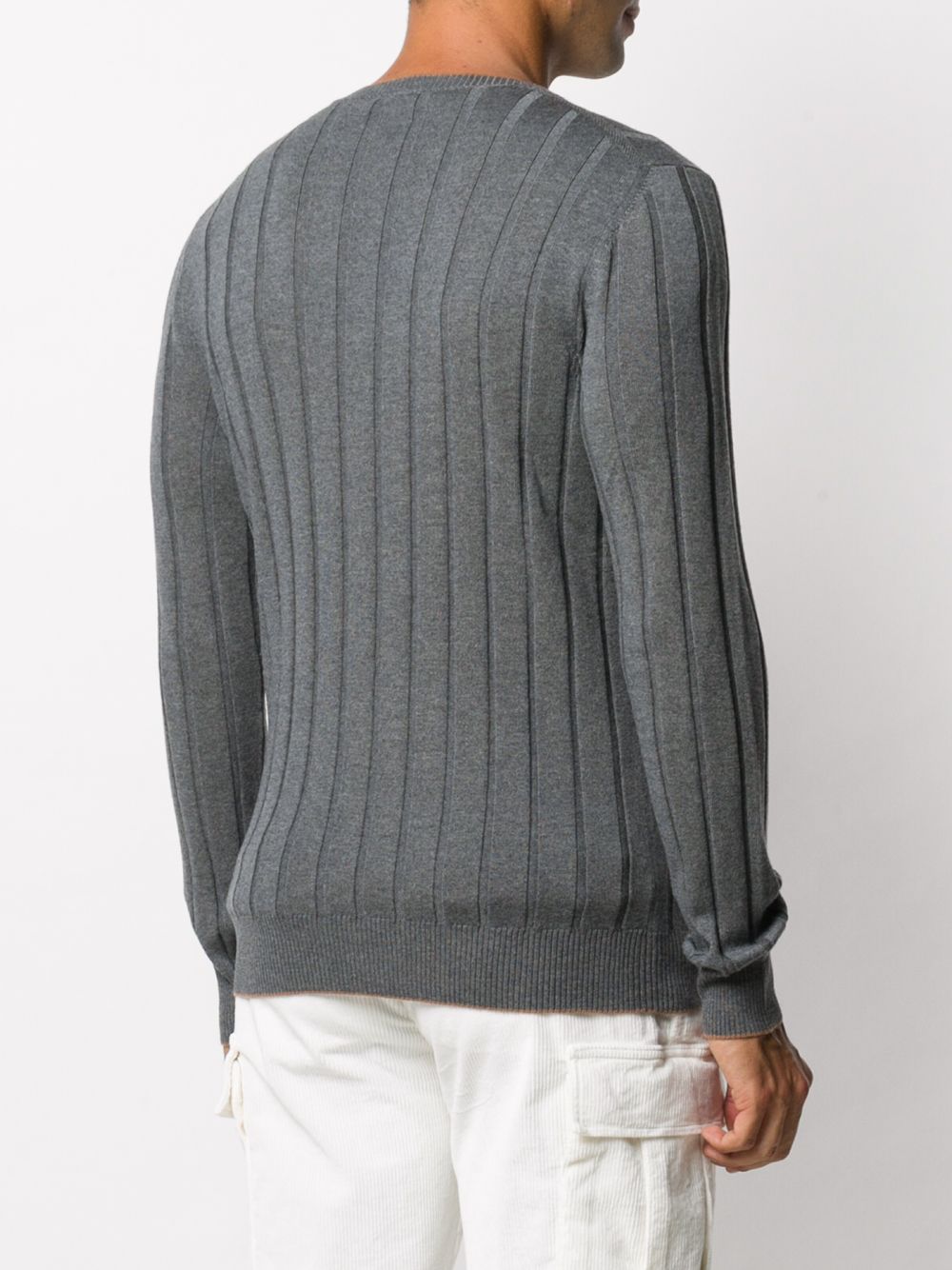 фото Eleventy fine-knit ribbed wool jumper