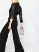Elisabetta Franchi بنطال بسلسلة وشعار الماركة