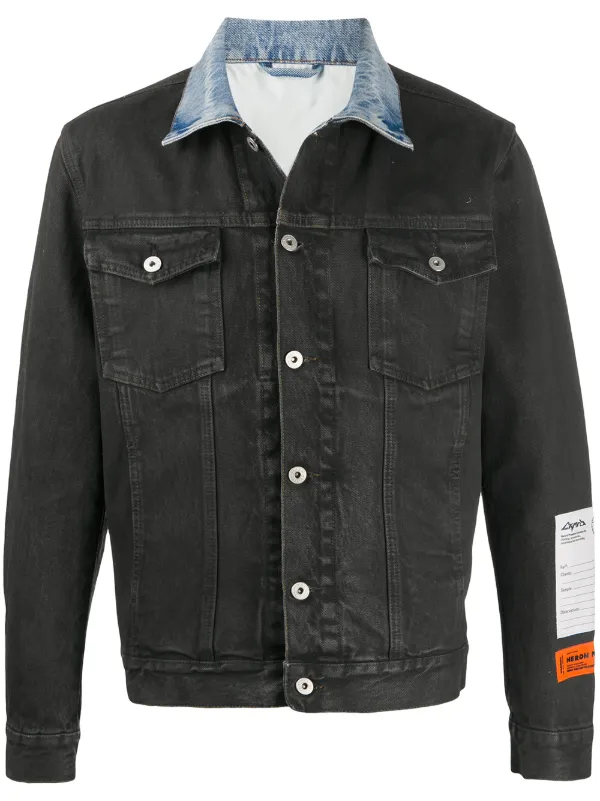 Chamarra de mezclilla con cuello en contraste Heron Preston - Compra online  - Envío express, devolución gratuita y pago seguro