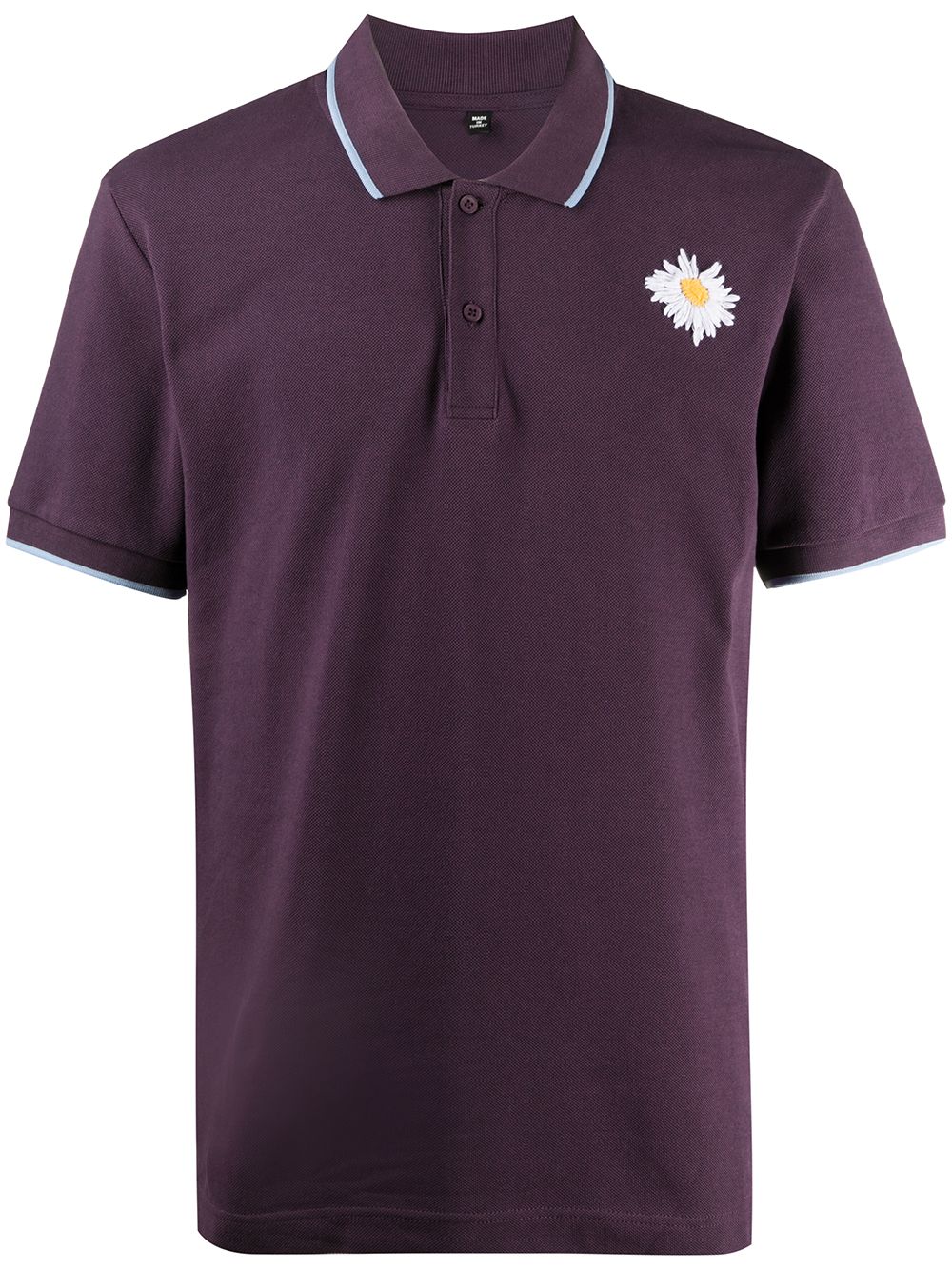 фото Mcq swallow logo embroidered polo shirt