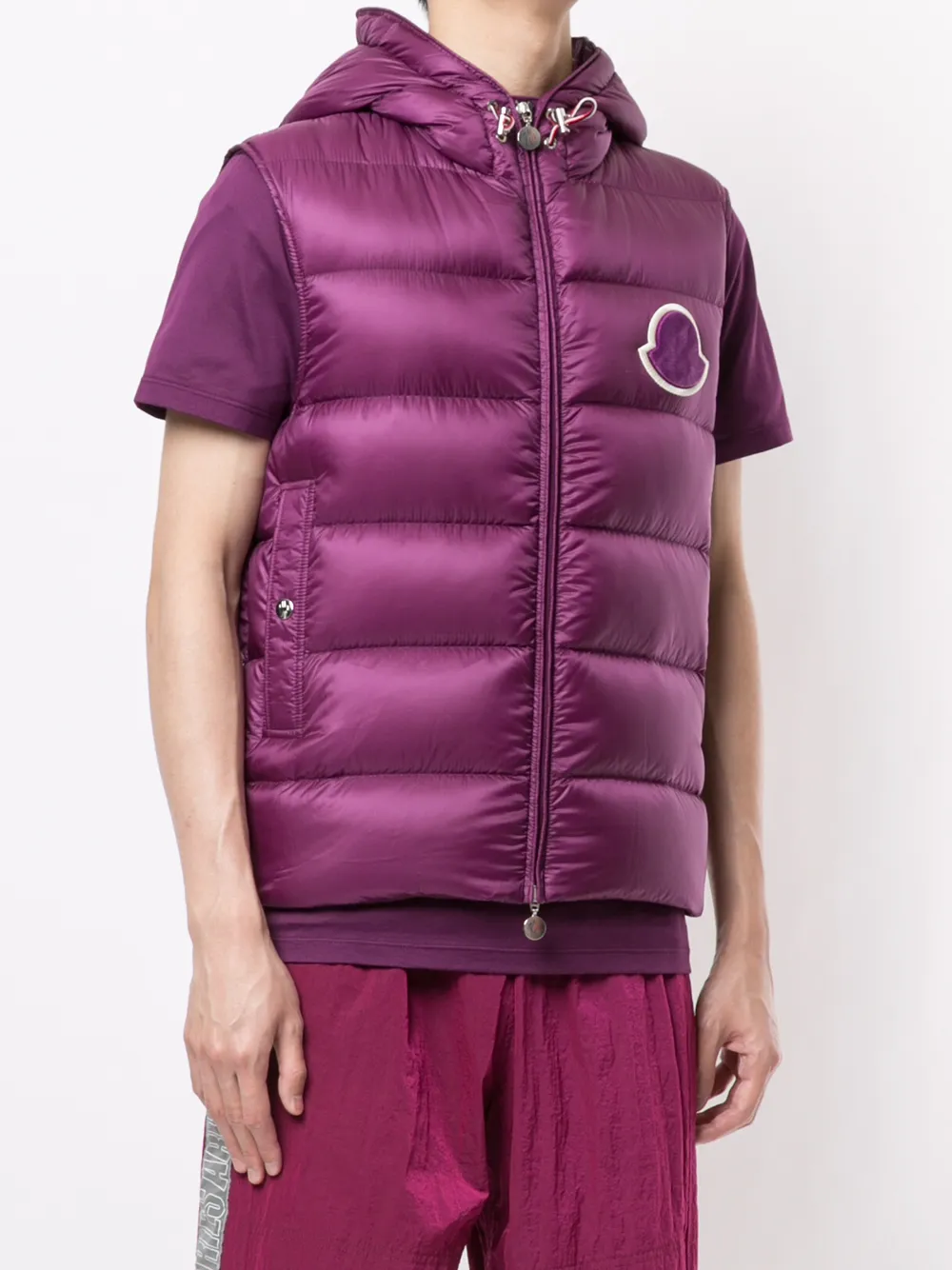 Shop Moncler Vanoise padded gilet with 