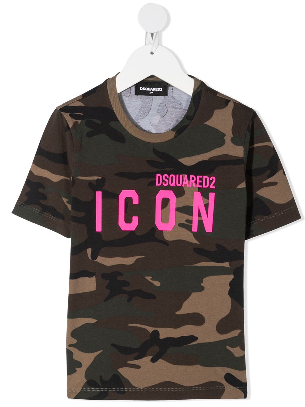 фото Dsquared2 kids футболка icon с камуфляжным принтом