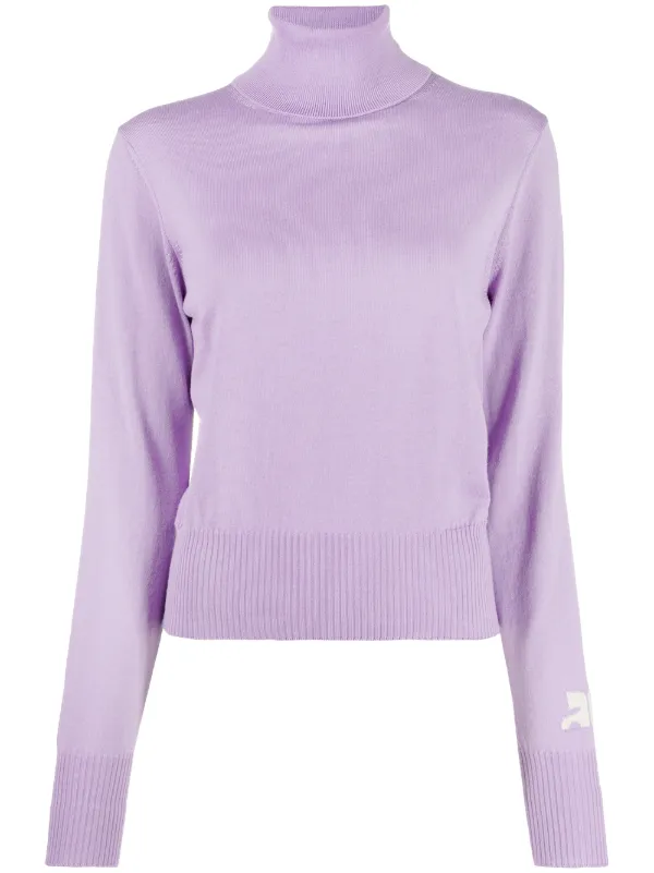 purple roll neck