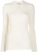 Image 1 of Courrèges long sleeved ribbed logo top