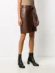 L'Autre Chose leather wrap skirt