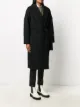 MSGM معطف بحزام مزين بشارة