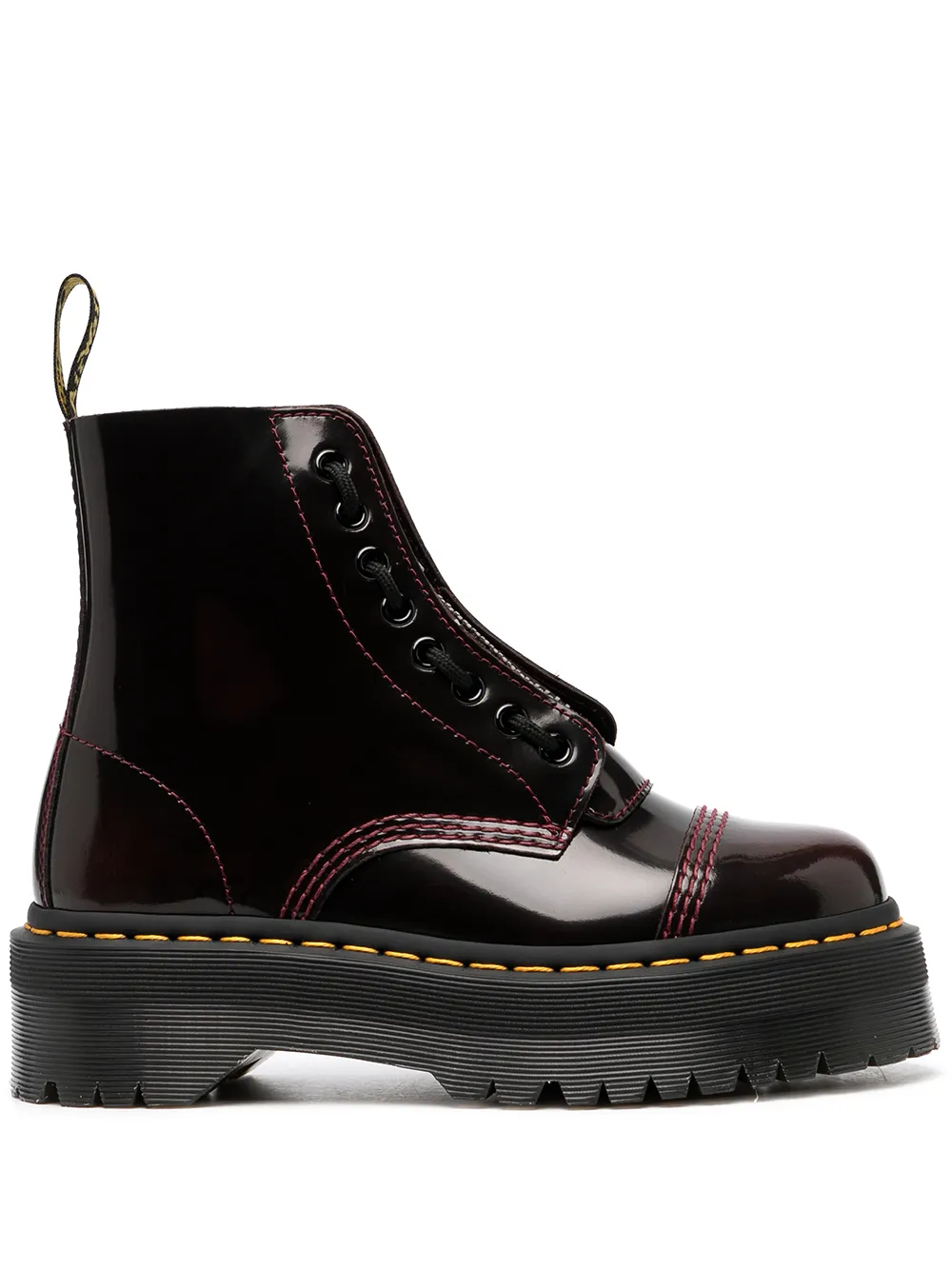 фото Dr. martens лакированные ботинки на шнуровке