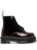 Dr. Martens gloss lace-up ankle boots - Red
